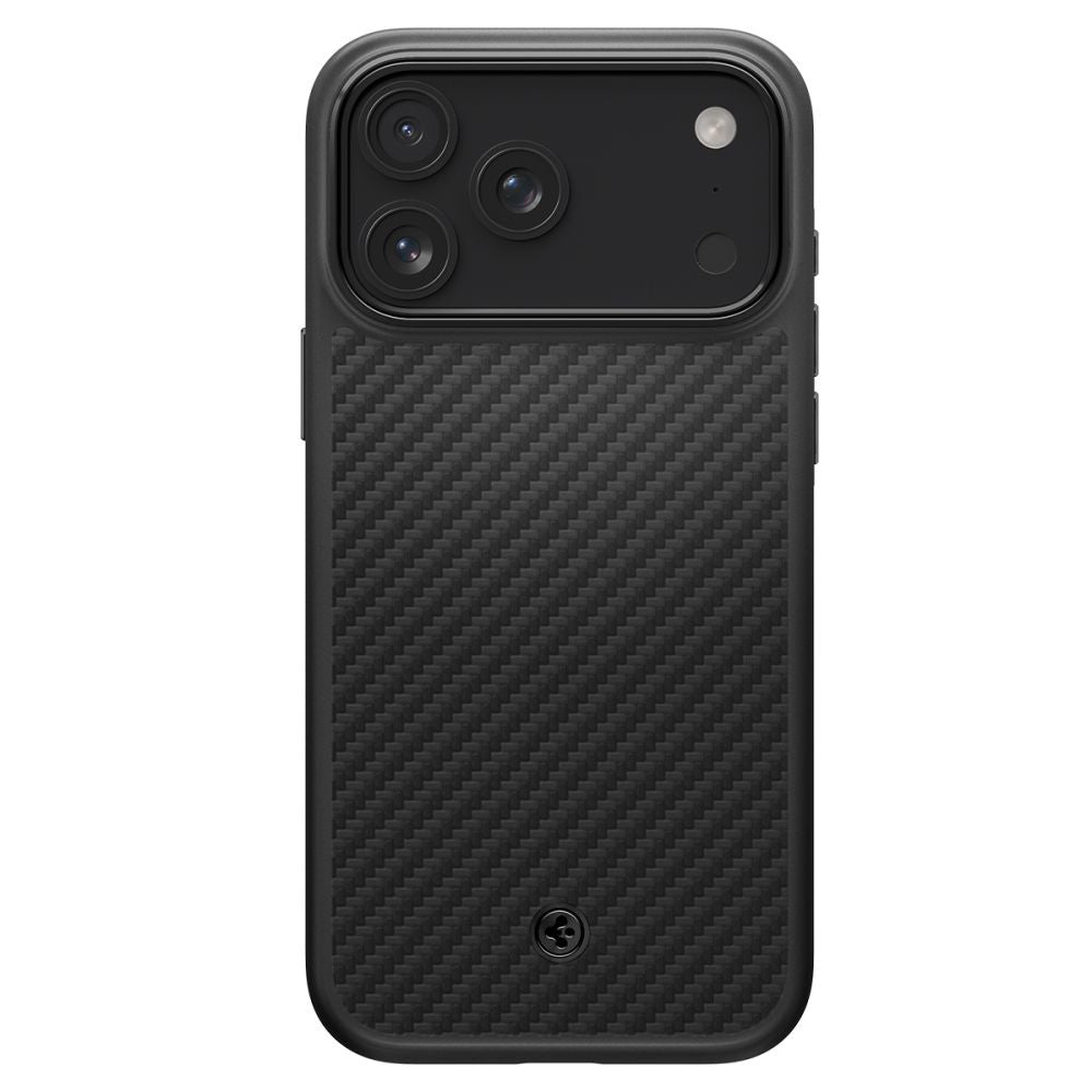 Pouzdro MagSafe pro Apple iPhone 17 Pro, Spigen, Enzo Aramid T, Černá
