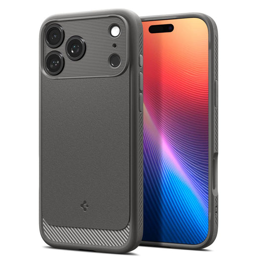 Pouzdro MagSafe pro Apple iPhone 17 Pro, Spigen, Rugged Armor, Šedá