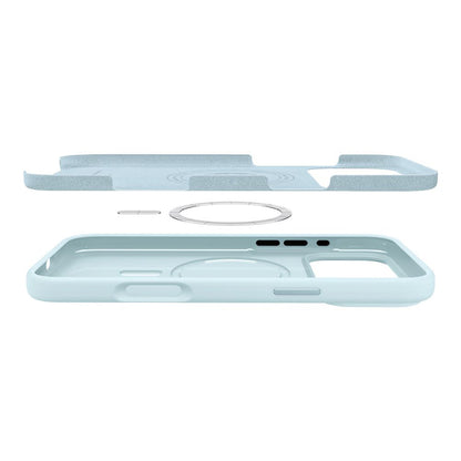 Pouzdro MagSafe pro Apple iPhone 17 Pro, Spigen, Silicone Fit, Modrá