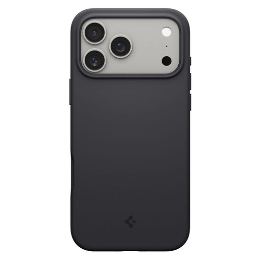 Pouzdro MagSafe pro Apple iPhone 17 Pro, Spigen, Silicone Fit, Černá