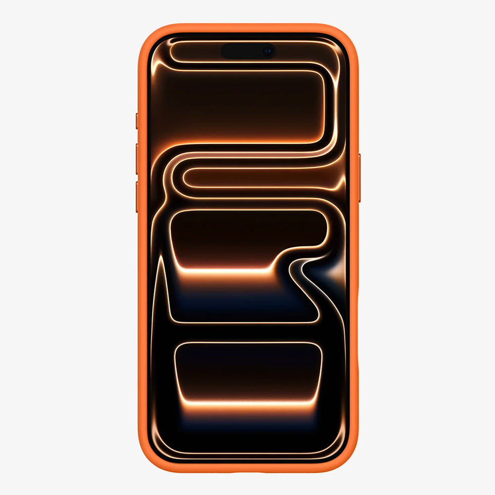 Pouzdro MagSafe pro Apple iPhone 17 Pro, Spigen, Silicone Fit, Oranžové ACS11379