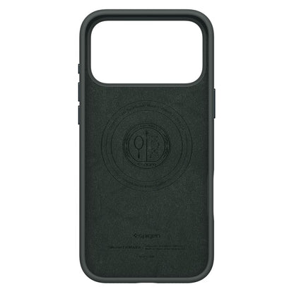 Pouzdro MagSafe pro Apple iPhone 17 Pro, Spigen, Silicone Fit, Zelená