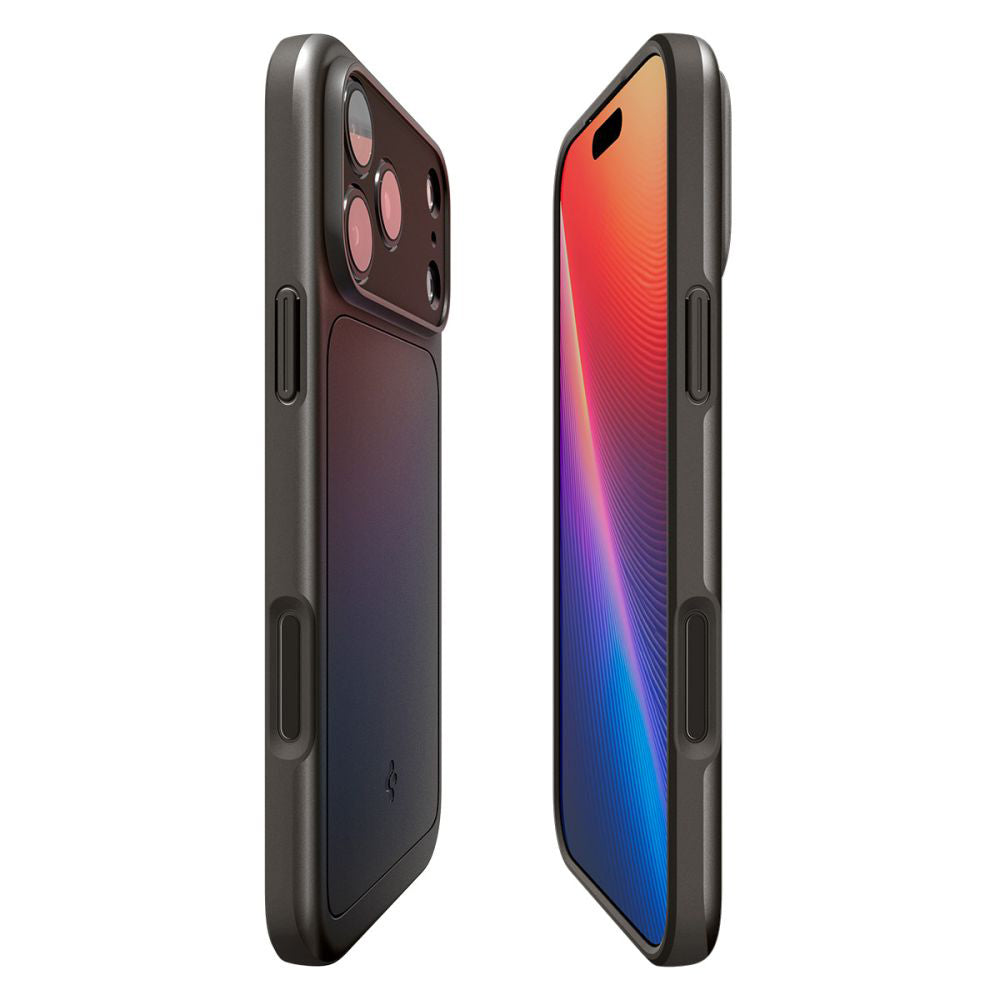 Pouzdro MagSafe pro Apple iPhone 17 Pro, Spigen, Thin Fit, Šedé