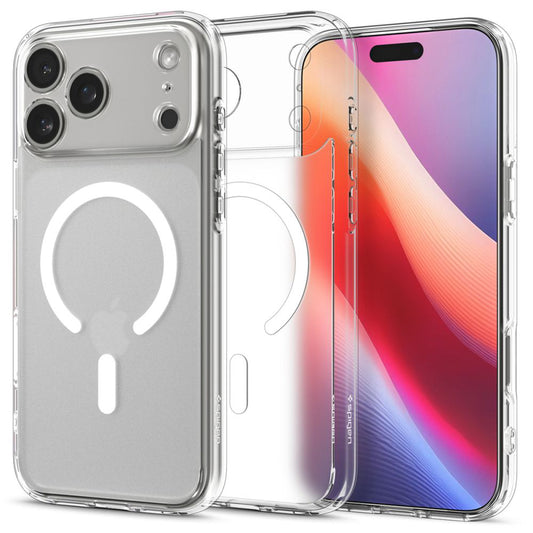 Pouzdro MagSafe pro Apple iPhone 17 Pro, Spigen, Ultra Hybrid, Saténově bílé