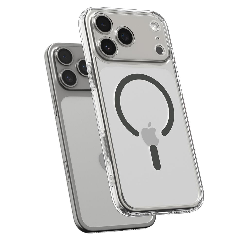 Pouzdro MagSafe pro Apple iPhone 17 Pro, Spigen, Ultra Hybrid, Šedé