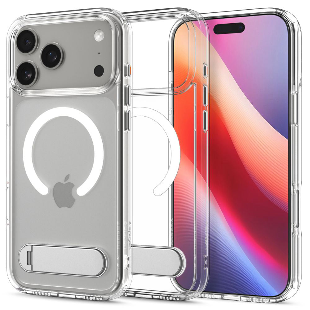 Pouzdro MagSafe pro Apple iPhone 17 Pro, Spigen, Ultra Hybrid S, Průhledné