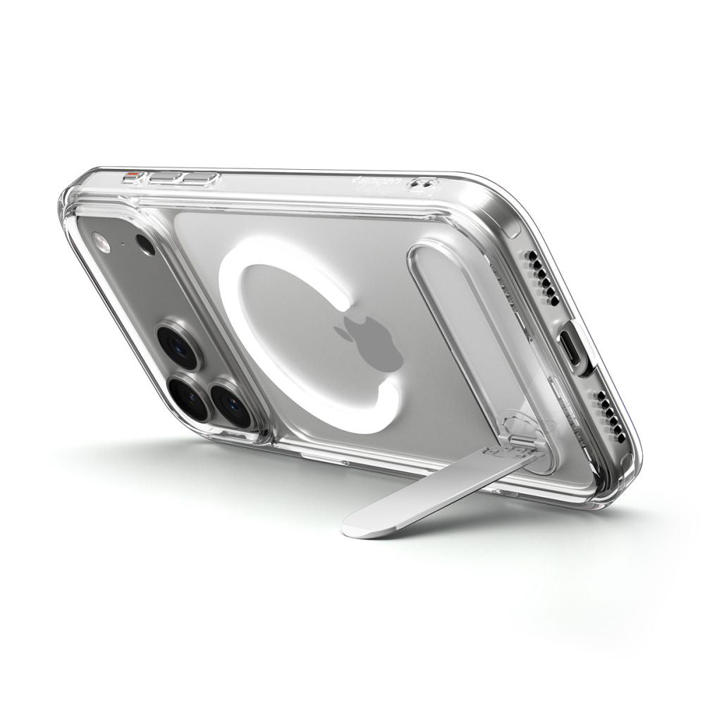 Pouzdro MagSafe pro Apple iPhone 17 Pro, Spigen, Ultra Hybrid S, Průhledné