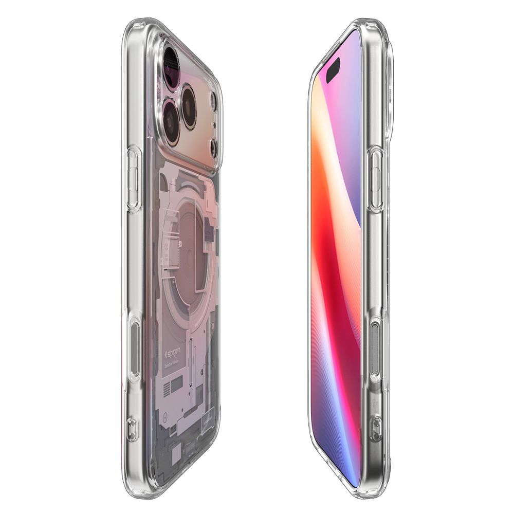 Pouzdro MagSafe pro Apple iPhone 17 Pro, Spigen, Ultra Hybrid Zero One, Bílá