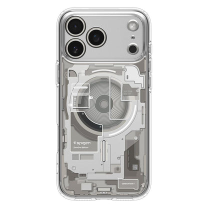 Pouzdro MagSafe pro Apple iPhone 17 Pro, Spigen, Ultra Hybrid Zero One, Béžová