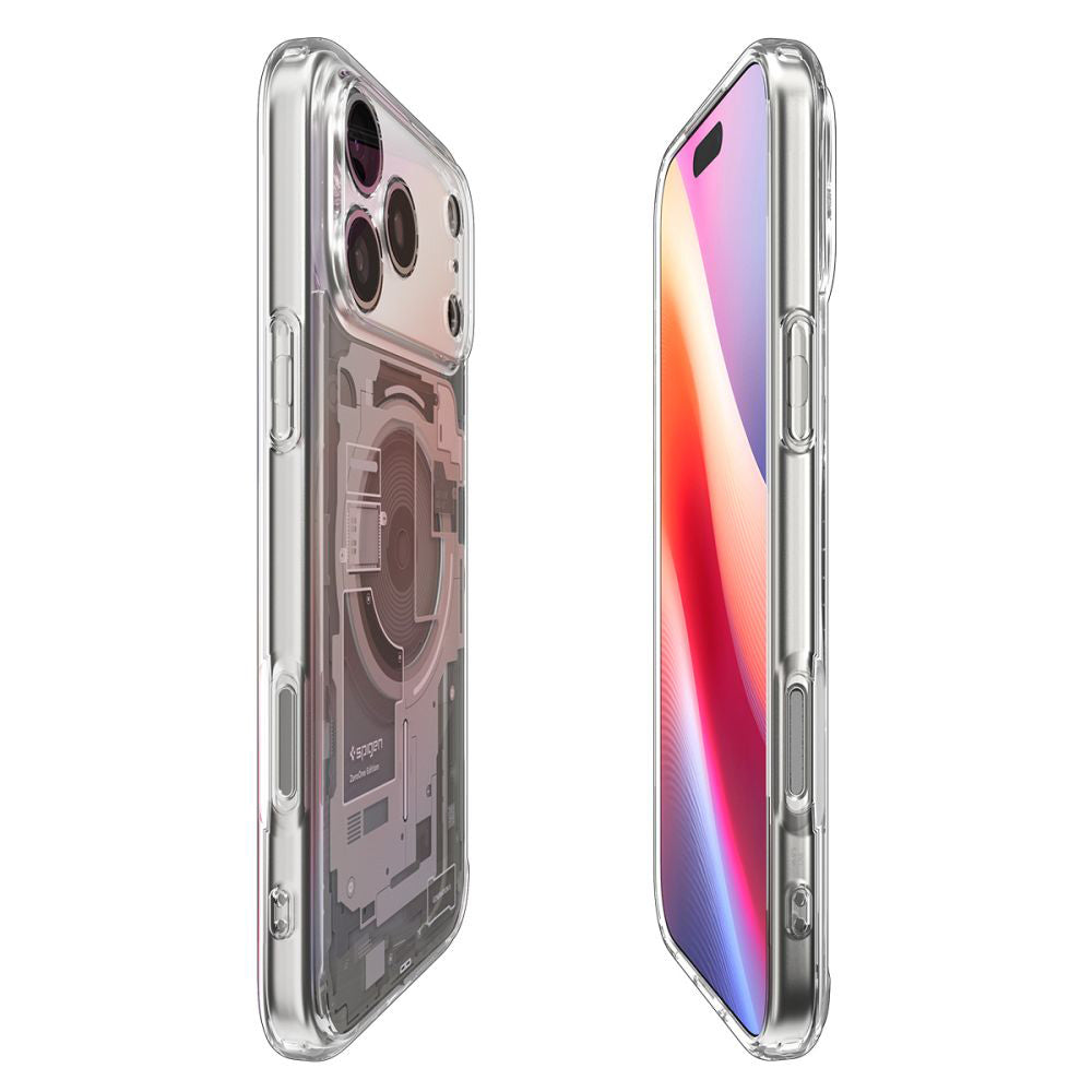 Pouzdro MagSafe pro Apple iPhone 17 Pro, Spigen, Ultra Hybrid Zero One, Béžová