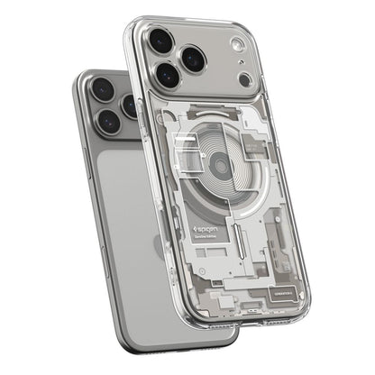 Pouzdro MagSafe pro Apple iPhone 17 Pro, Spigen, Ultra Hybrid Zero One, Béžová