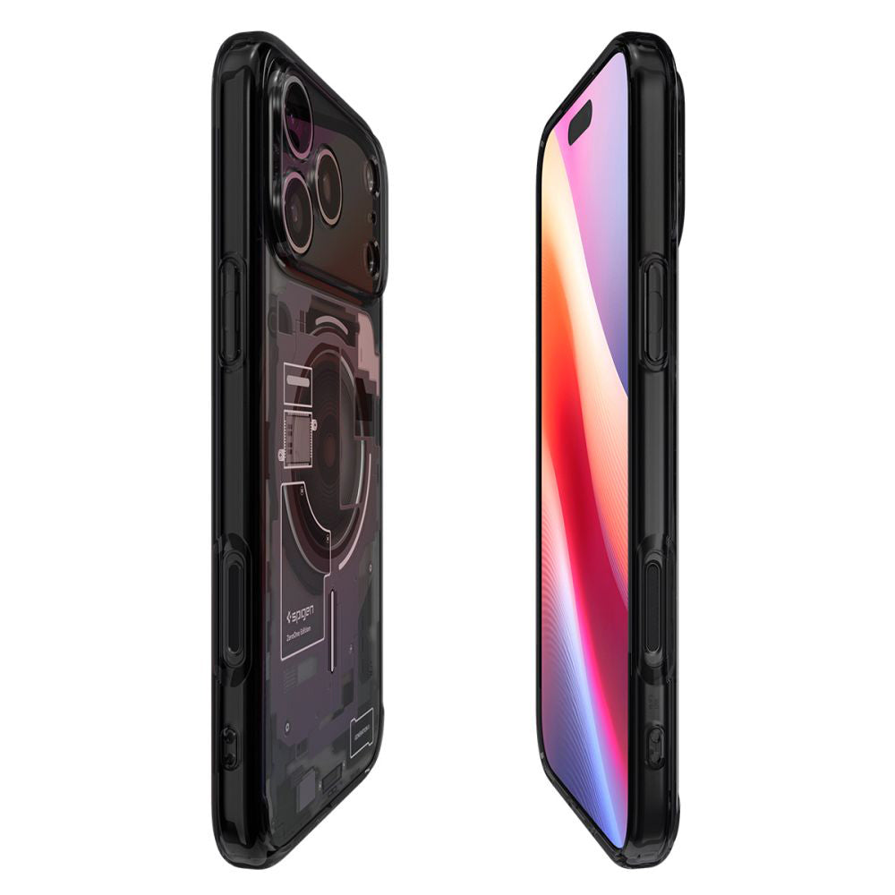 Pouzdro MagSafe pro Apple iPhone 17 Pro, Spigen, Ultra Hybrid Zero One, Černá