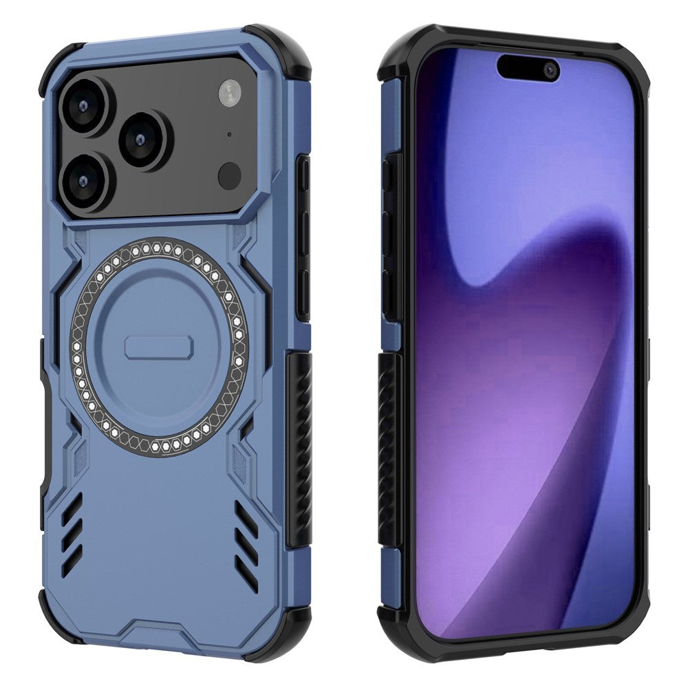 Pouzdro MagSafe pro Apple iPhone 17 Pro, Techsuit, ArmorMag, Modrá