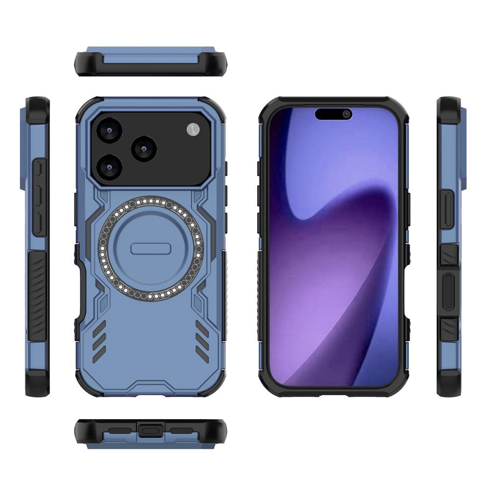 Pouzdro MagSafe pro Apple iPhone 17 Pro, Techsuit, ArmorMag, Modrá