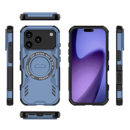 Pouzdro MagSafe pro Apple iPhone 17 Pro, Techsuit, ArmorMag, Modrá