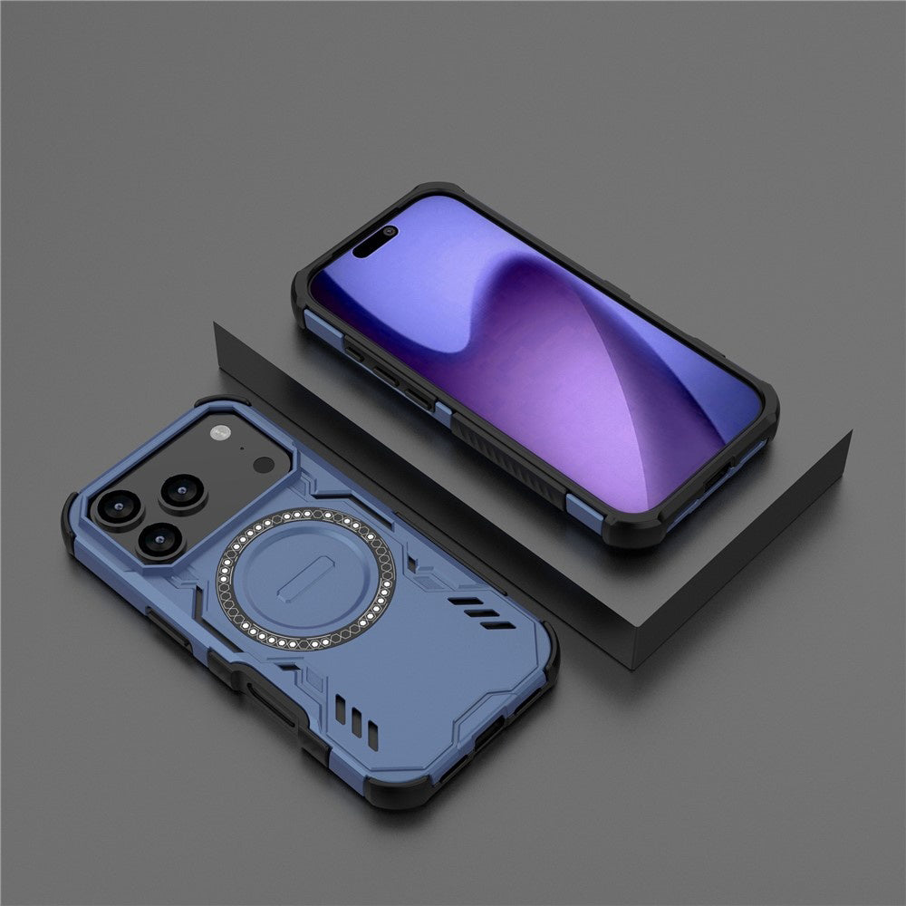 Pouzdro MagSafe pro Apple iPhone 17 Pro, Techsuit, ArmorMag, Modrá