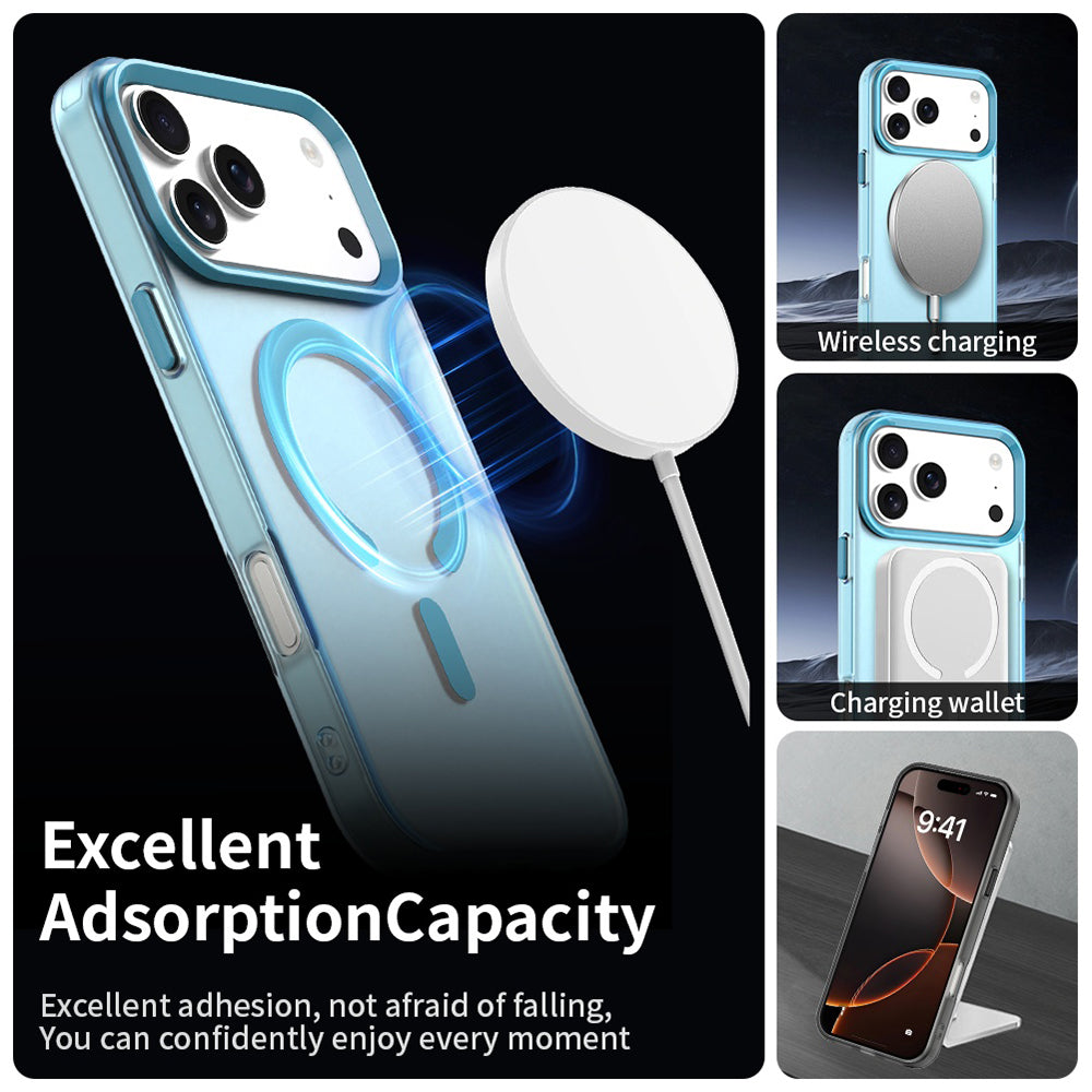 Pouzdro MagSafe pro Apple iPhone 17 Pro, Techsuit, CandyCase, Modrá