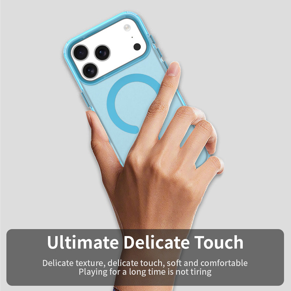 Pouzdro MagSafe pro Apple iPhone 17 Pro, Techsuit, CandyCase, Modrá