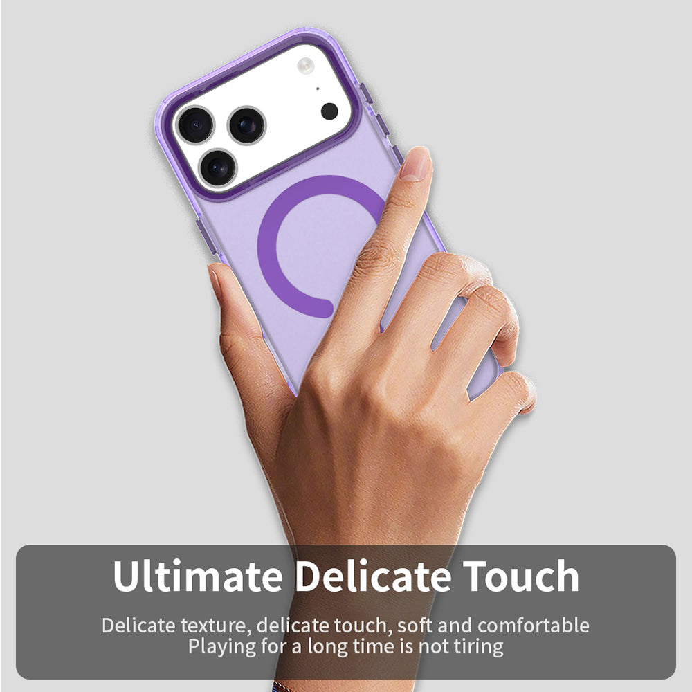 Pouzdro MagSafe pro Apple iPhone 17 Pro, Techsuit, CandyCase, Fialové