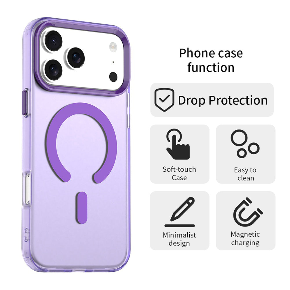 Pouzdro MagSafe pro Apple iPhone 17 Pro, Techsuit, CandyCase, Fialové