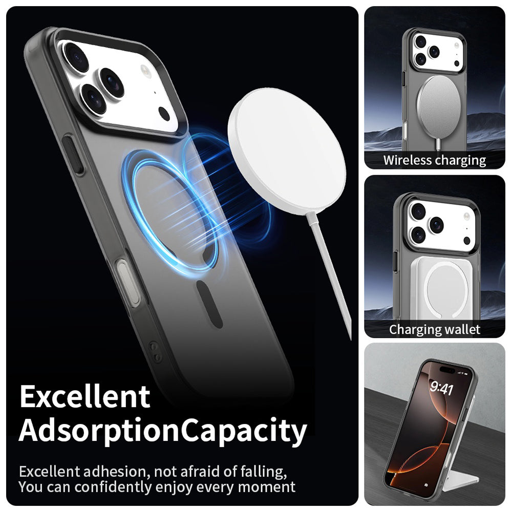 Pouzdro MagSafe pro Apple iPhone 17 Pro, Techsuit, CandyCase, Černá