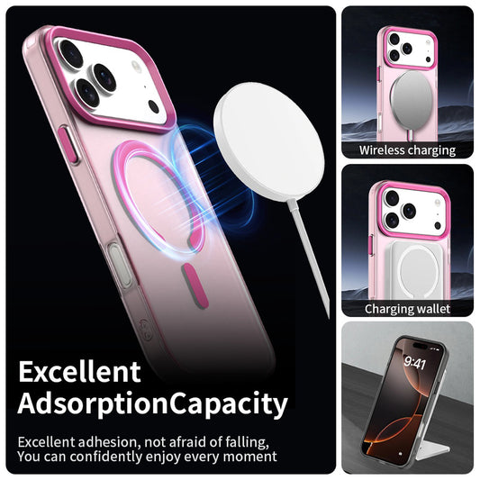 Pouzdro MagSafe pro Apple iPhone 17 Pro, Techsuit, CandyCase, Růžové