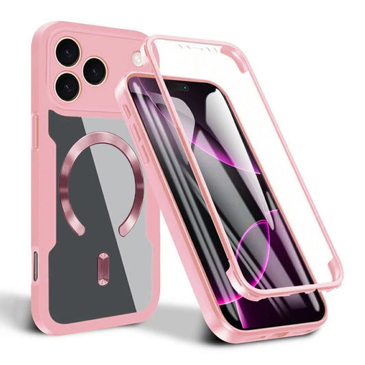 Pouzdro MagSafe pro Apple iPhone 17 Pro, Techsuit, ColorVerse 360, Růžová