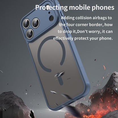 Pouzdro MagSafe pro Apple iPhone 17 Pro, Techsuit, HaloFrost II, Námořnická modř