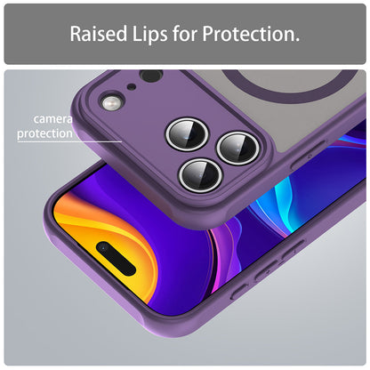 Pouzdro MagSafe pro Apple iPhone 17 Pro, Techsuit, HaloFrost II, Fialová