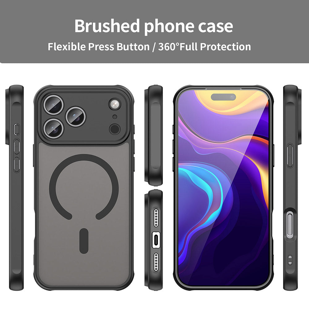 Pouzdro MagSafe pro Apple iPhone 17 Pro, Techsuit, HaloFrost II, Černá