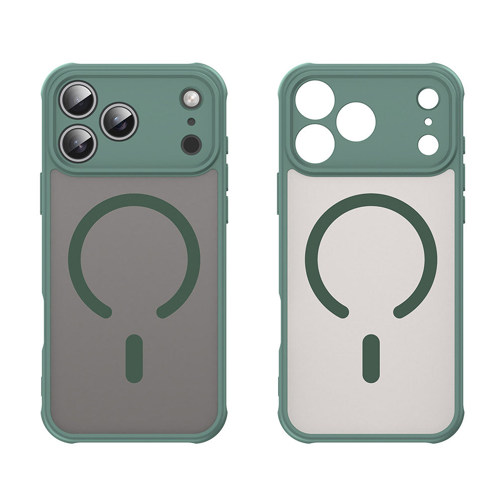 Pouzdro MagSafe pro Apple iPhone 17 Pro, Techsuit, HaloFrost II, Zelená
