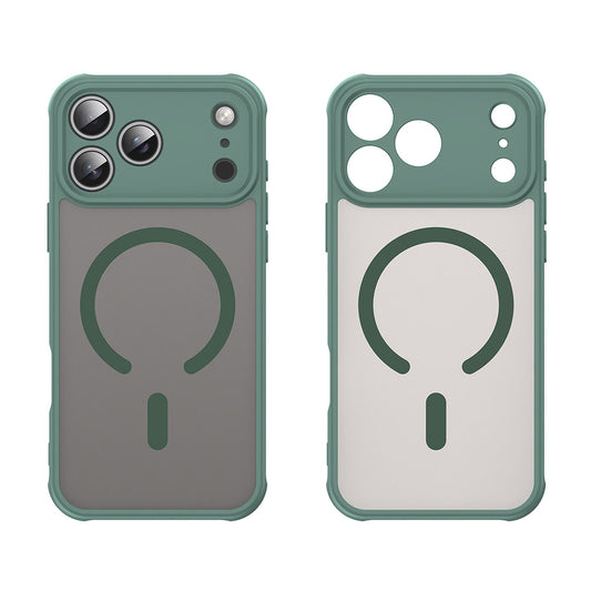 Pouzdro MagSafe pro Apple iPhone 17 Pro, Techsuit, HaloFrost II, Zelená