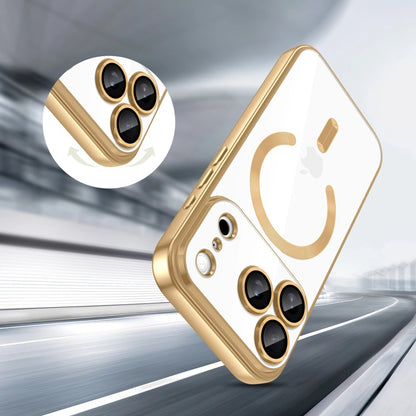 Pouzdro MagSafe pro Apple iPhone 17 Pro, Techsuit, Luxury Crystal, Tmavě zelená