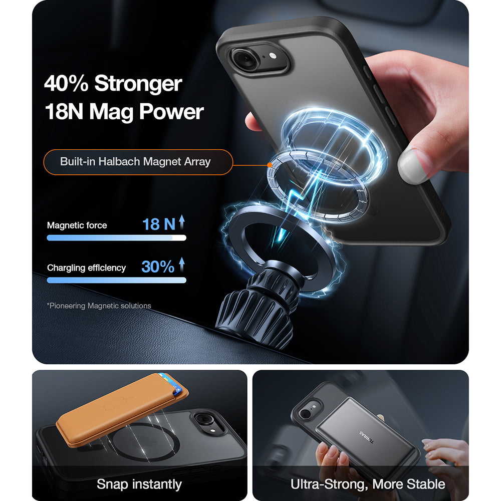 Pouzdro MagSafe pro Apple iPhone 17 Pro, Torras, Guardian, Průhledné