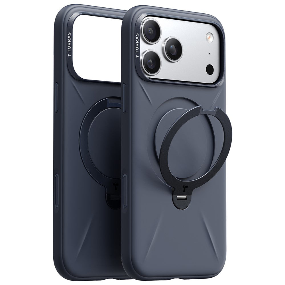 Pouzdro MagSafe pro Apple iPhone 17 Pro, Torras, QPRO Silicone, Modrá