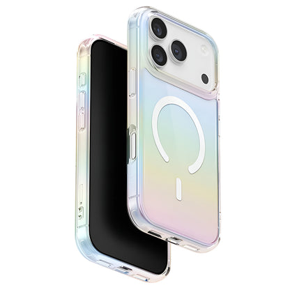 Pouzdro MagSafe pro Apple iPhone 17 Pro, UNIQ, Iridescia MagClick, Vícebarevné