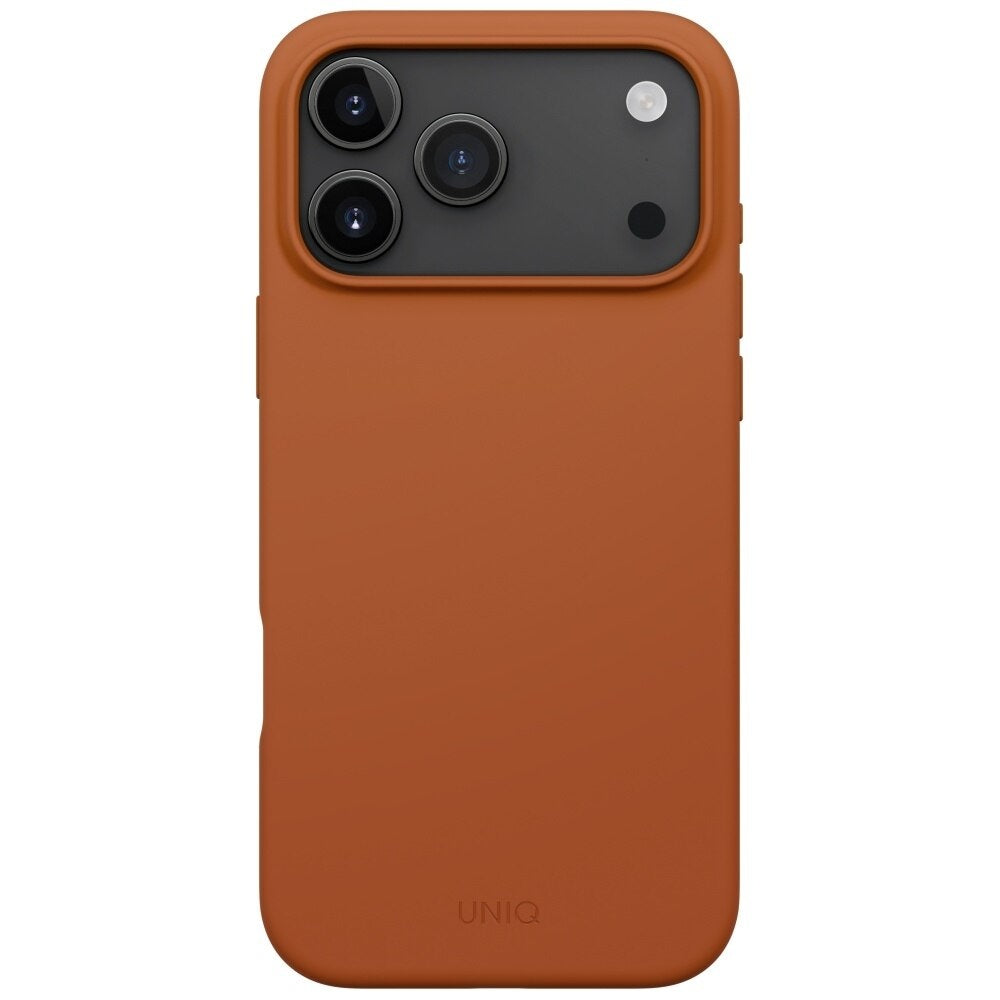 MagSafe Case for Apple iPhone 17 Pro, UNIQ, Lino MagClick, Dark Orange