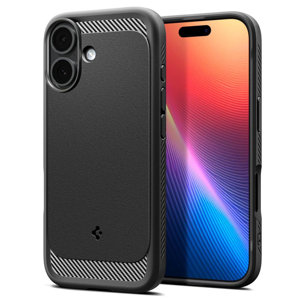 Pouzdro MagSafe pro Apple iPhone 17, Spigen, Rugged Armor, Matně černé