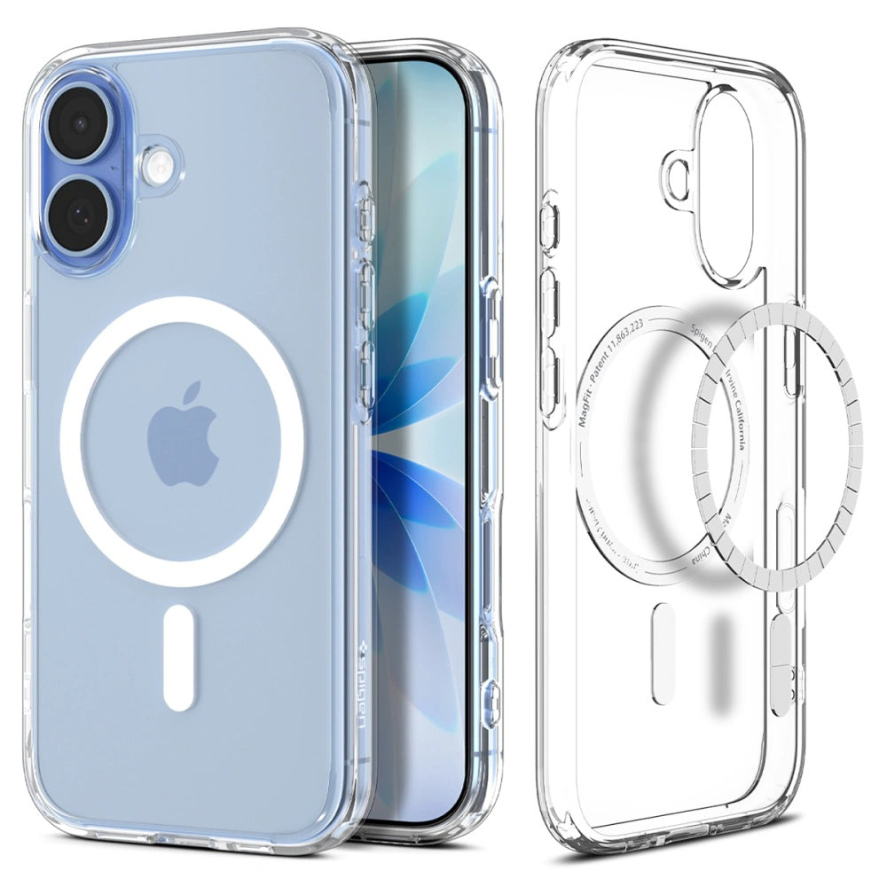 Pouzdro MagSafe pro Apple iPhone 17, Spigen, Ultra Hybrid, Bílá