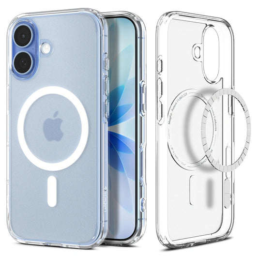 Pouzdro MagSafe pro Apple iPhone 17, Spigen, Ultra Hybrid, Saténově bílé