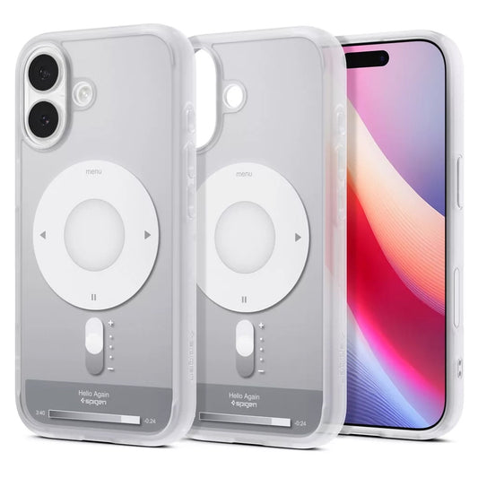 Pouzdro MagSafe pro Apple iPhone 17, Spigen, Ultra Hybrid Classic, Stříbrné