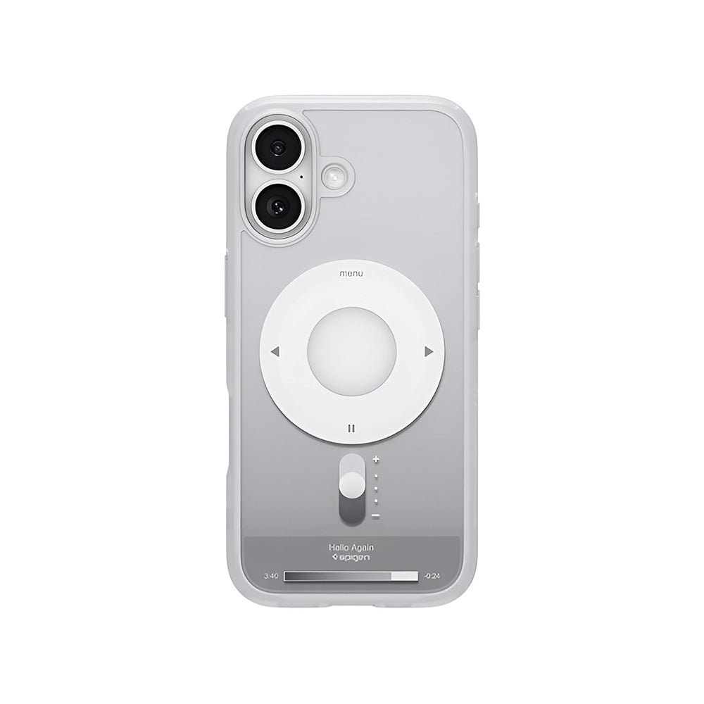 Pouzdro MagSafe pro Apple iPhone 17, Spigen, Ultra Hybrid Classic, Stříbrné