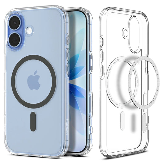 Pouzdro MagSafe pro Apple iPhone 17, Spigen, Ultra Hybrid, Šedé
