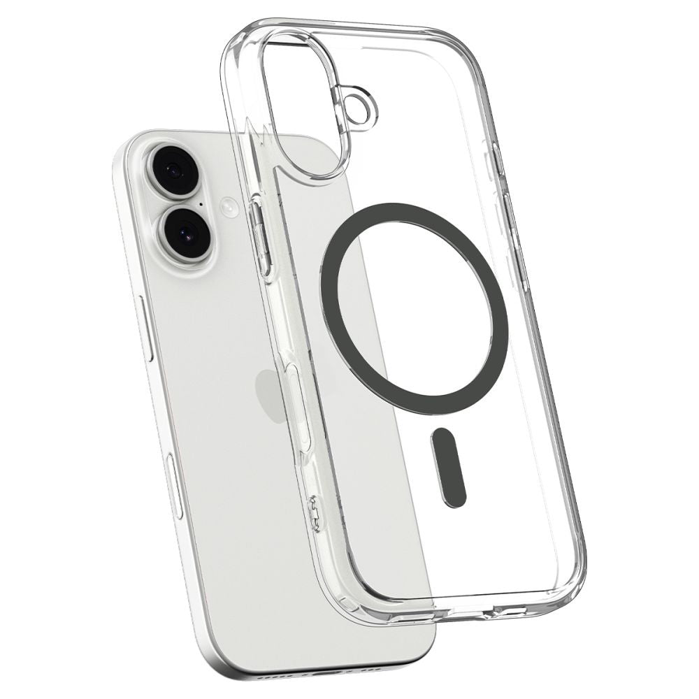 Pouzdro MagSafe pro Apple iPhone 17, Spigen, Ultra Hybrid, Šedé
