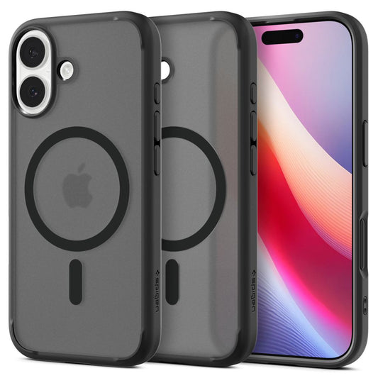Pouzdro MagSafe pro Apple iPhone 17, Spigen, Ultra Hybrid, Saténově černé
