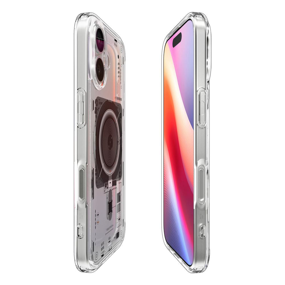 Pouzdro MagSafe pro Apple iPhone 17, Spigen, Ultra Hybrid Neo One, Průhledné