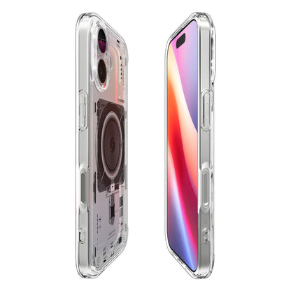 Pouzdro MagSafe pro Apple iPhone 17, Spigen, Ultra Hybrid Neo One, Průhledné