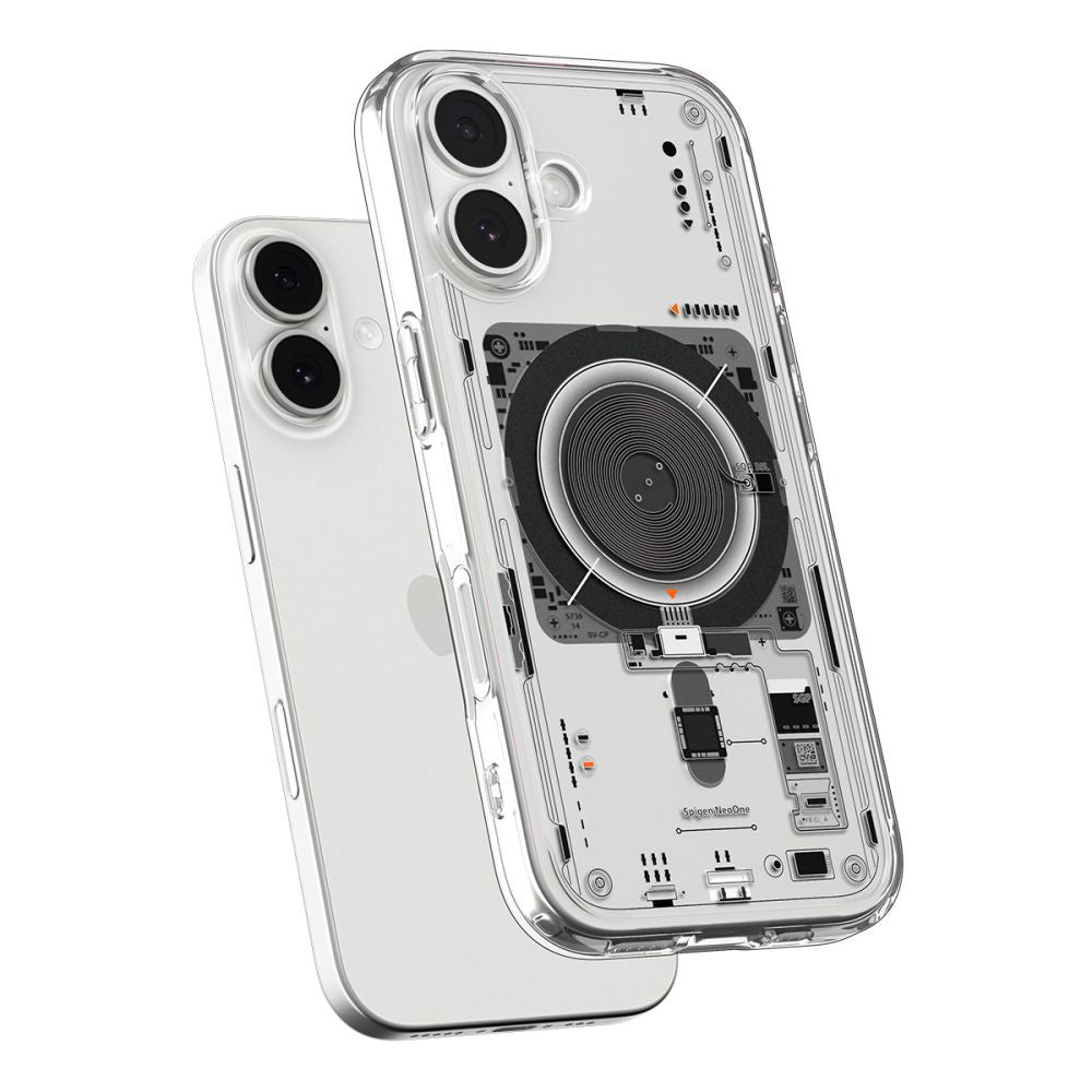 Pouzdro MagSafe pro Apple iPhone 17, Spigen, Ultra Hybrid Neo One, Průhledné