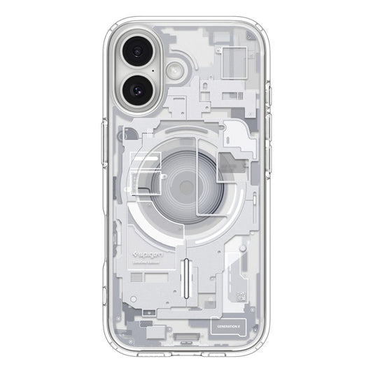 Pouzdro MagSafe pro Apple iPhone 17, Spigen, Ultra Hybrid Zero One, Bílá