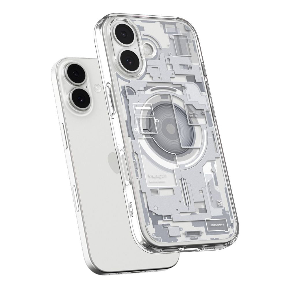 Pouzdro MagSafe pro Apple iPhone 17, Spigen, Ultra Hybrid Zero One, Bílá